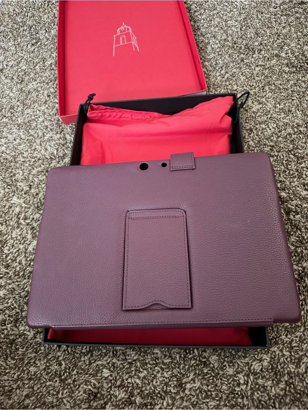 Noreve Microsoft Surface Pro 7 12.3” purple leather case